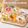 10Pcs With Spoon Transparent Cup Transparent Yogurt Cup New Pudding Cup  For Dessert Ice Cream