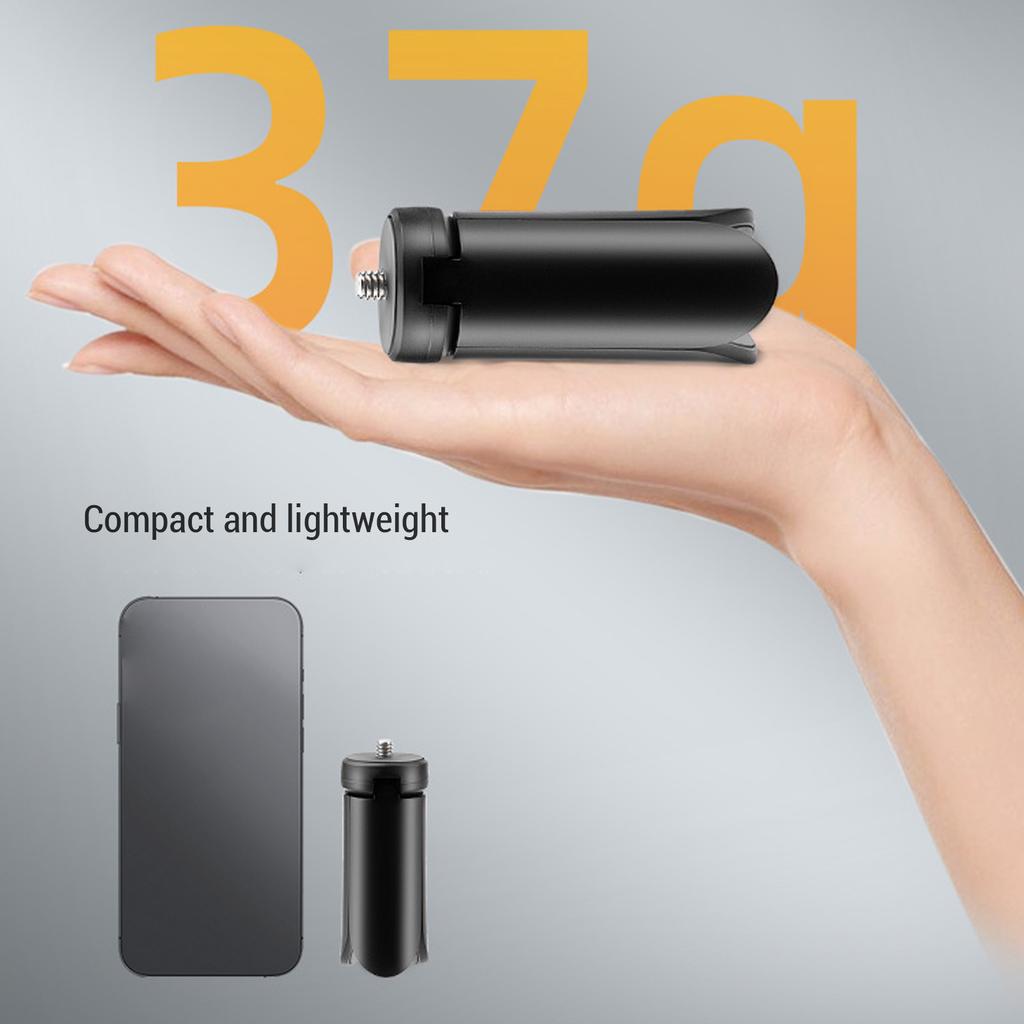 Action Camera Tabletop Tripod Foldable Black Strong Load Capacity Camera Portable Stand 1/4 inch Thread for POCKET 3 for X4 X5