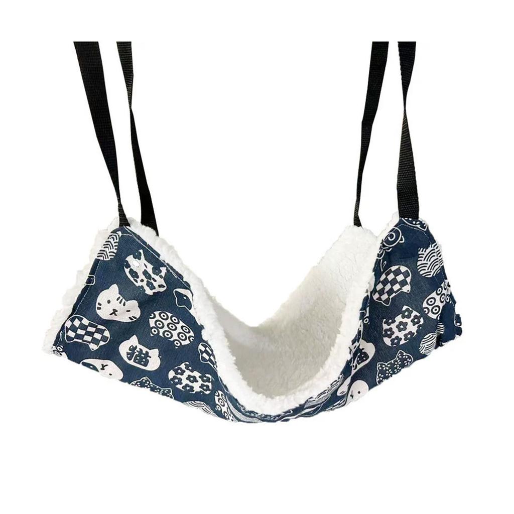 Cat Hammock for Pet Cage Durable Hanging Bed High Density Breathable Cat Rest Pad for Small Medium Cats Winter Warmer