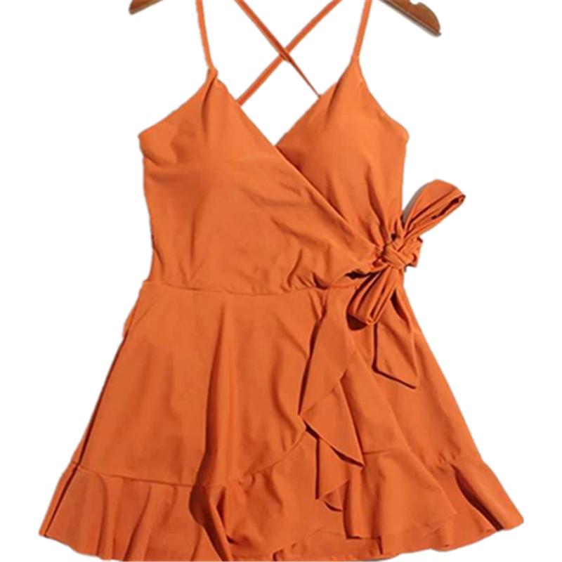 Push Up Tankini Swimsuit Women One-piece Swimwear Dress One Piece Swimming Suit for Ladies Bathing Suit with Shorts