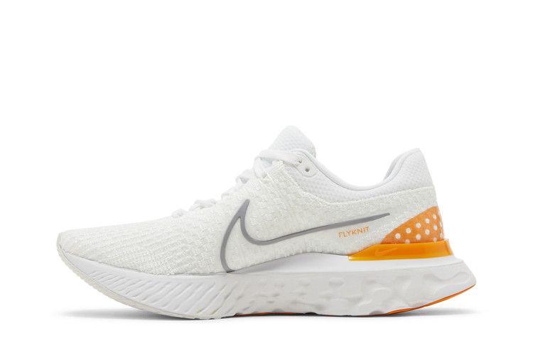 Nike React Infinity Run Flyknit 3 White Grey Kumquat Men's Sneakers