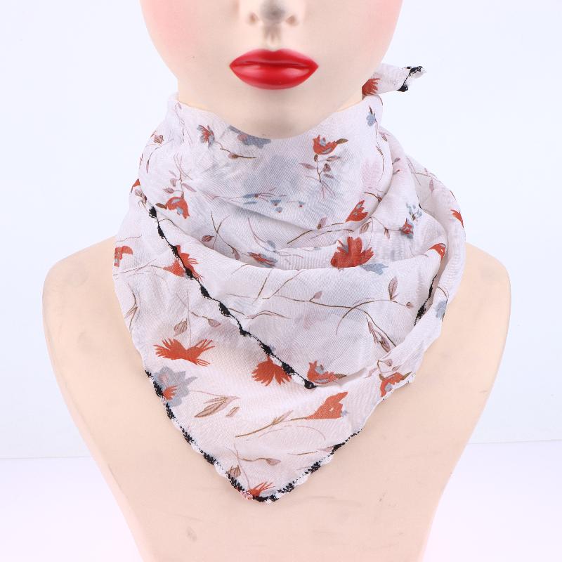 1Pcs Adjustable Protection Face Chiffon Print Mask Women Sun Protection Floral Scarf Ice Silk Neck Protector Bandana