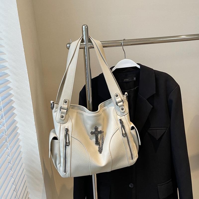 Y2K Daily Commuting Large Capacity Tote Hand Bags Soft Pu Leather Shoulder Bags for Women Quality Crossbody Bags AVE
