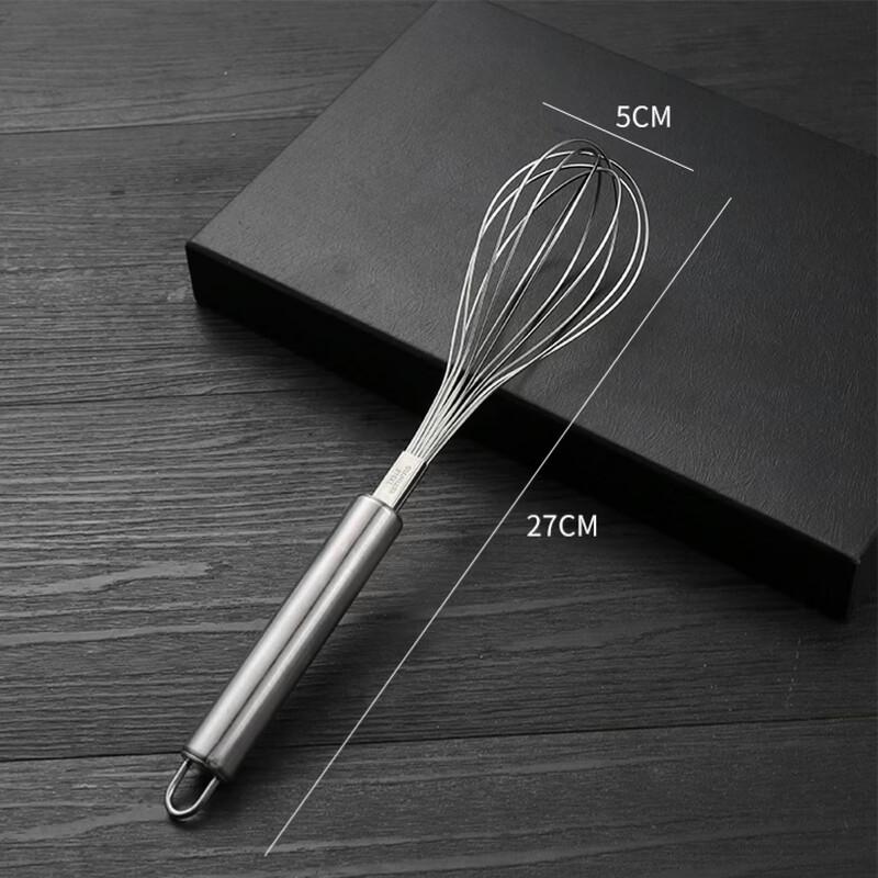 Stainless Steel 9-Bead Handle Egg Whisk Set