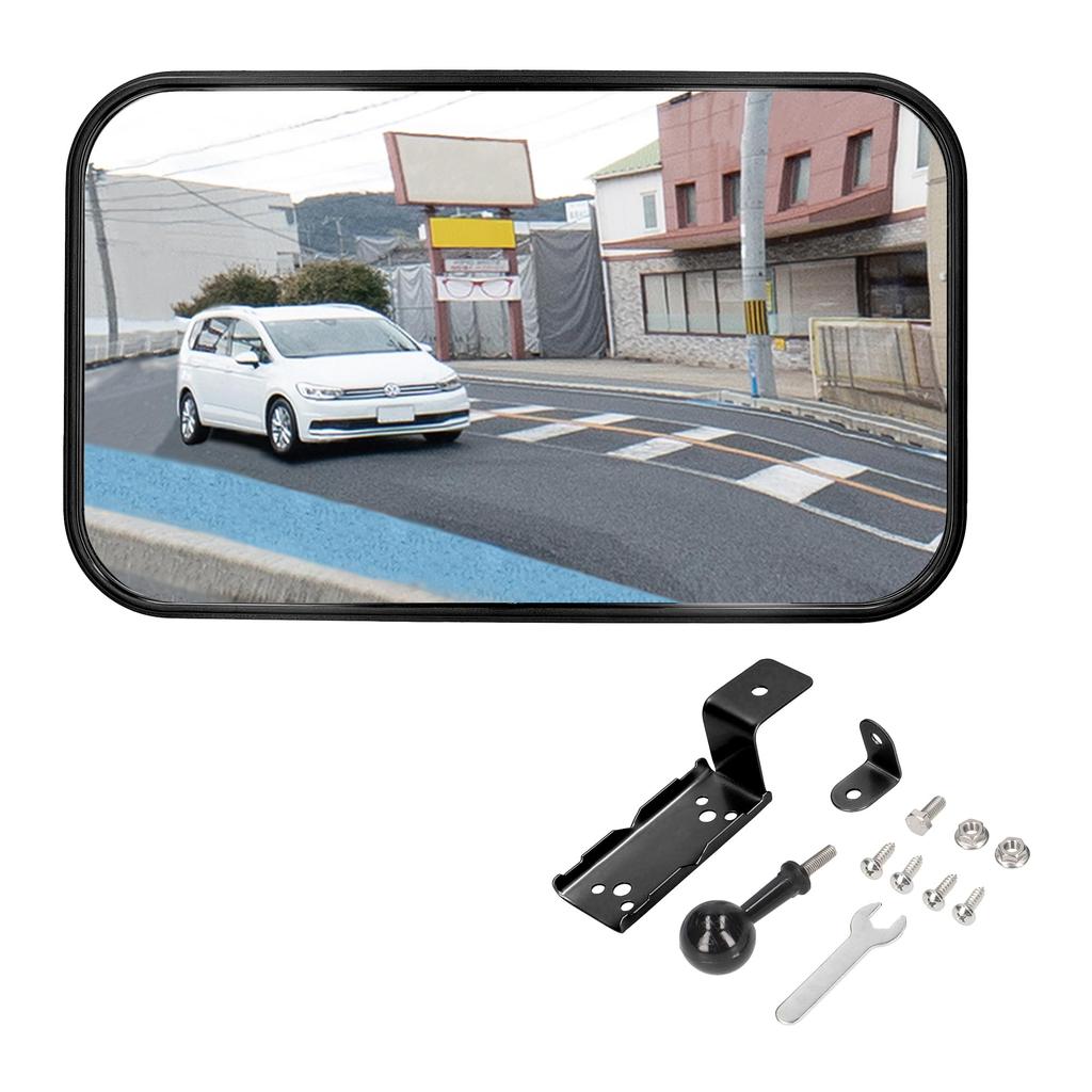 amon Garage Mirror 370 x Home Convex Mirror 6953 (2000R Curvature), Approx. 220mm,