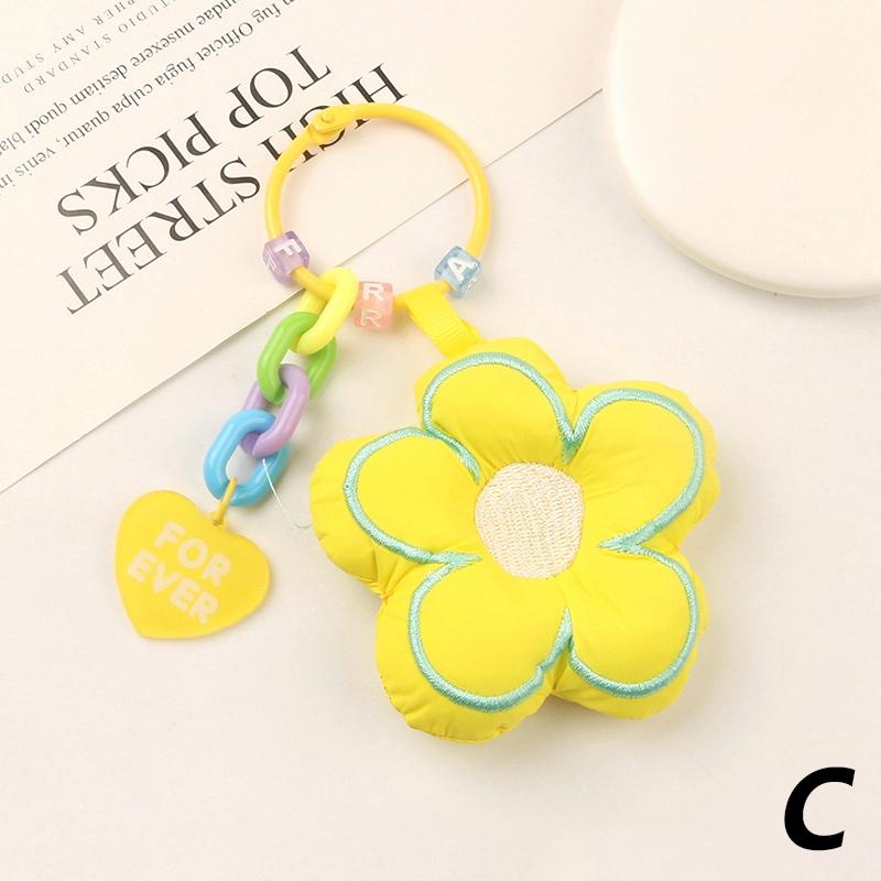 Sakura Stoff Blume Schlüsselanhänger Schmuck Lanyard Auto Tasche Schlüsselanhänger Anhänger Kind Geschenk