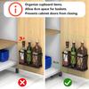 3Pcs Hollow Out Cabinet Door Storage Holder Rust-proof Sundry Shelf  Bathroom