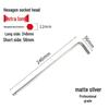 S2 Extended Ball Head Hex Key Wrench, High Strength Hardened 5mm/4mm Hexagonal Tool
