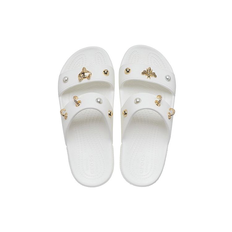 Crocs Soft Sole Comfortable Outdoor Slide Sandals Women Sandals White 207387-103