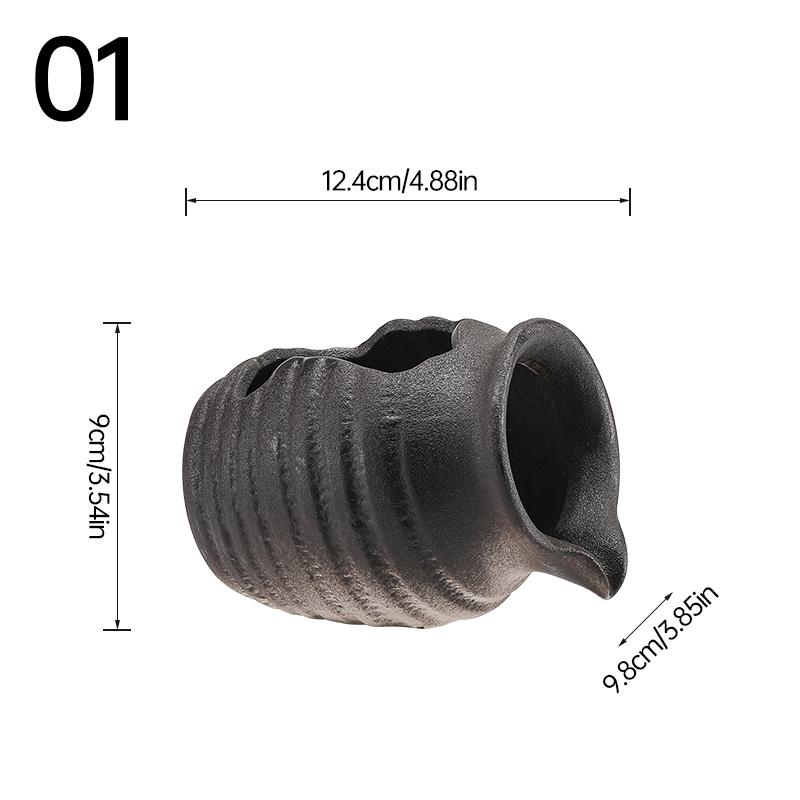 Circulating Water Clay Pot Waterfall Jar Courtyard Fountain Fish Tank Indoor Garden Decor Ceramic Jar Outdoor Ornament Landscape