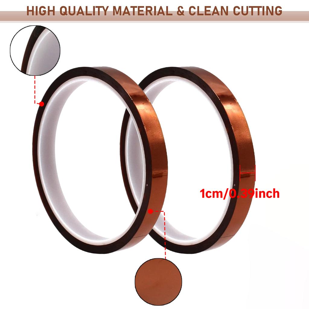 33M Polyimidband Goldfingerband für FPC/PCB-Reparatur - Hochtemperaturbeständig, Reißfest 10mm-25mm Breite Kaptonband