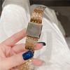 Cacaxi Vintage Square Watch Ladies Fashion Green Diamond Watch