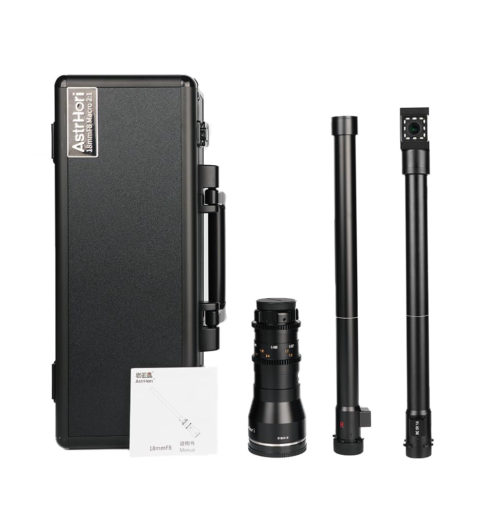 AstrHori 18mm Macro Periscope Lens Double Lens Set Right Micro Four Thirds Year F8.0 21 (Standard + 90° Angle) [2 Warranty]