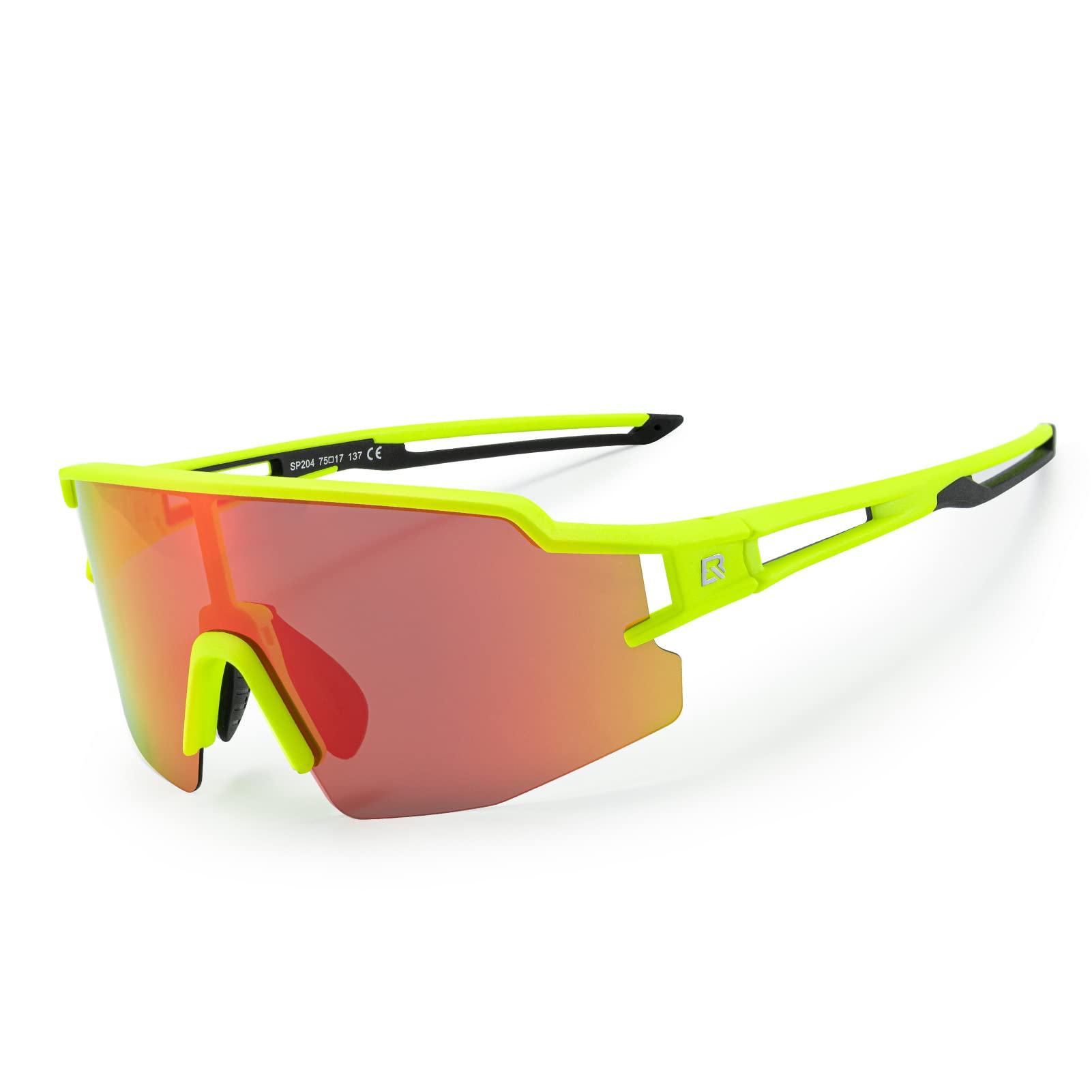 

Rock Bros Polarized Sunglasses for Sports, UV400 Protection, Ultra-Lightweight Polarized Lenses, Glare Reduction, Storage Pouch Included, Unisex,