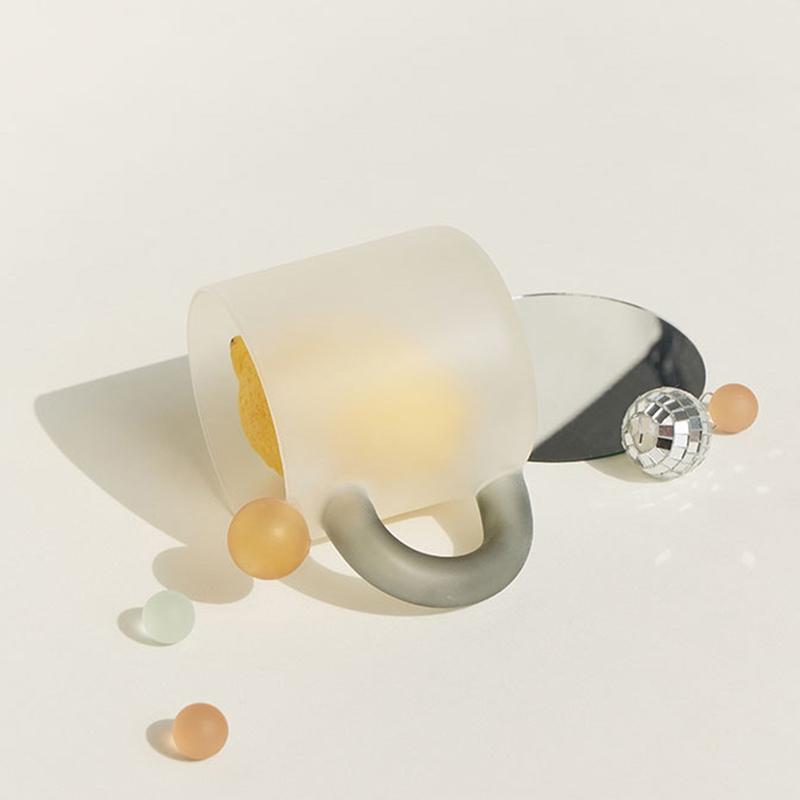 Handmade Colored Glass Cup High Borosilicate Glass Cup for Tea Milk Coffee Dringking for Gifts