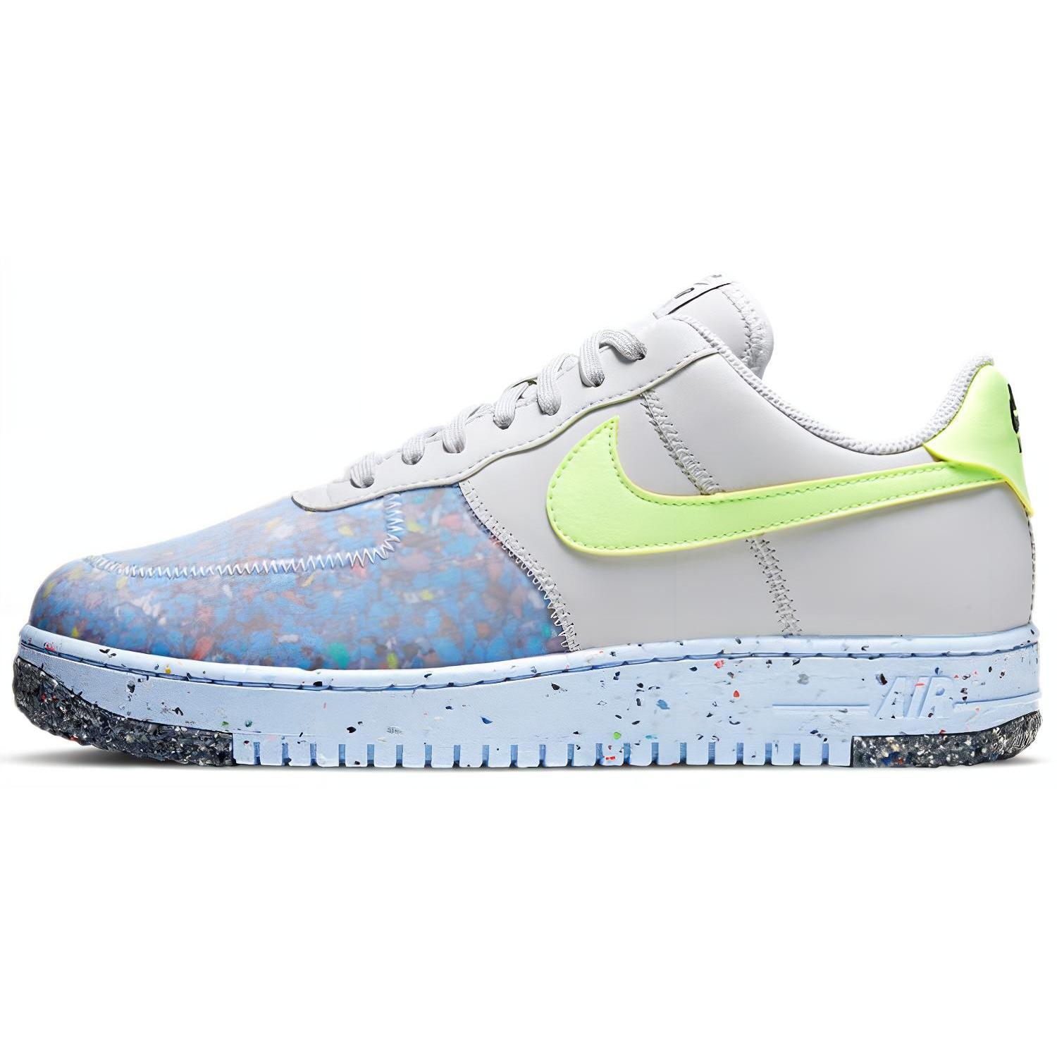 

New Nike Air Force 1 Crater Pure Platinum Barely Volt CZ1524-001 42