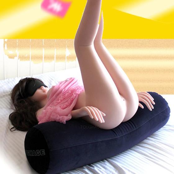 Inflatable Long Pillow Cushion Bolster Couple Love Position Kit Furniture JUP