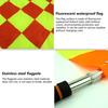 1 Pair Trial Flag Comfortable Handle Fine Workmanship Compact 2 Piece Referee Linesman