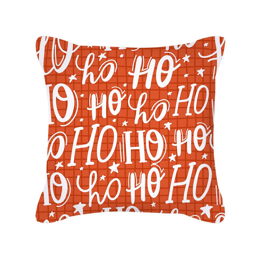 New Cartoon Santa Claus Christmas Pillow Cover Holiday Gift Square Cushion Cover
