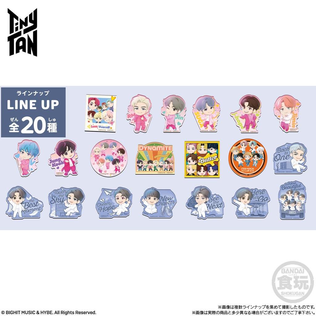 BANDAI TinyTAN Chara Magnets Box Chewing Gum 14-piece (Candy Toy)