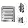 1pcs 100/125/150mm Stainless Steel Air Vent Wall Ventilation Cap Movable Square Air Outlet Kitchen Wall Grilles Duct Cover