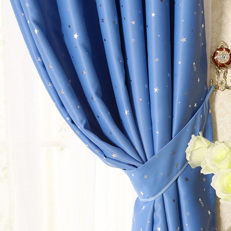 High Density Blackouts Curtains for Daytime Sleep With Noise Reductions and Fabric Easy Installation Home Decoration