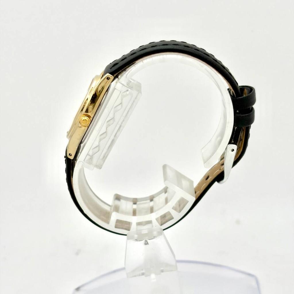 SEIKO Watch Gold Oval 2D1077 New Strap [Excellent Condition/ New Battery] Ladies' 1N01-0AW0