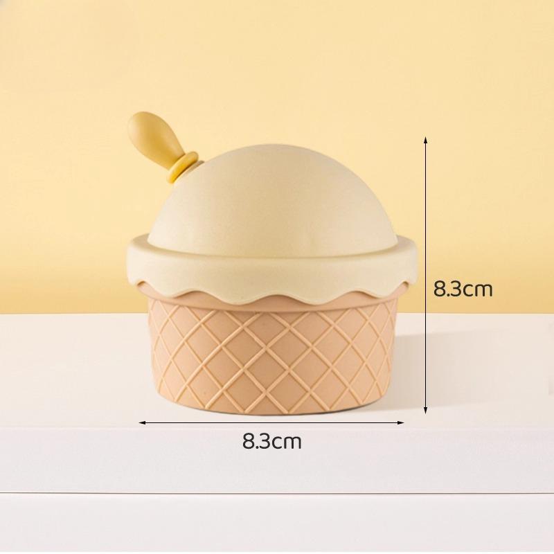 Ice Cream Mirror Shampoo Brush Cute Home Mirror Scalp Cleaning Hairdressing Comb Portable Comb