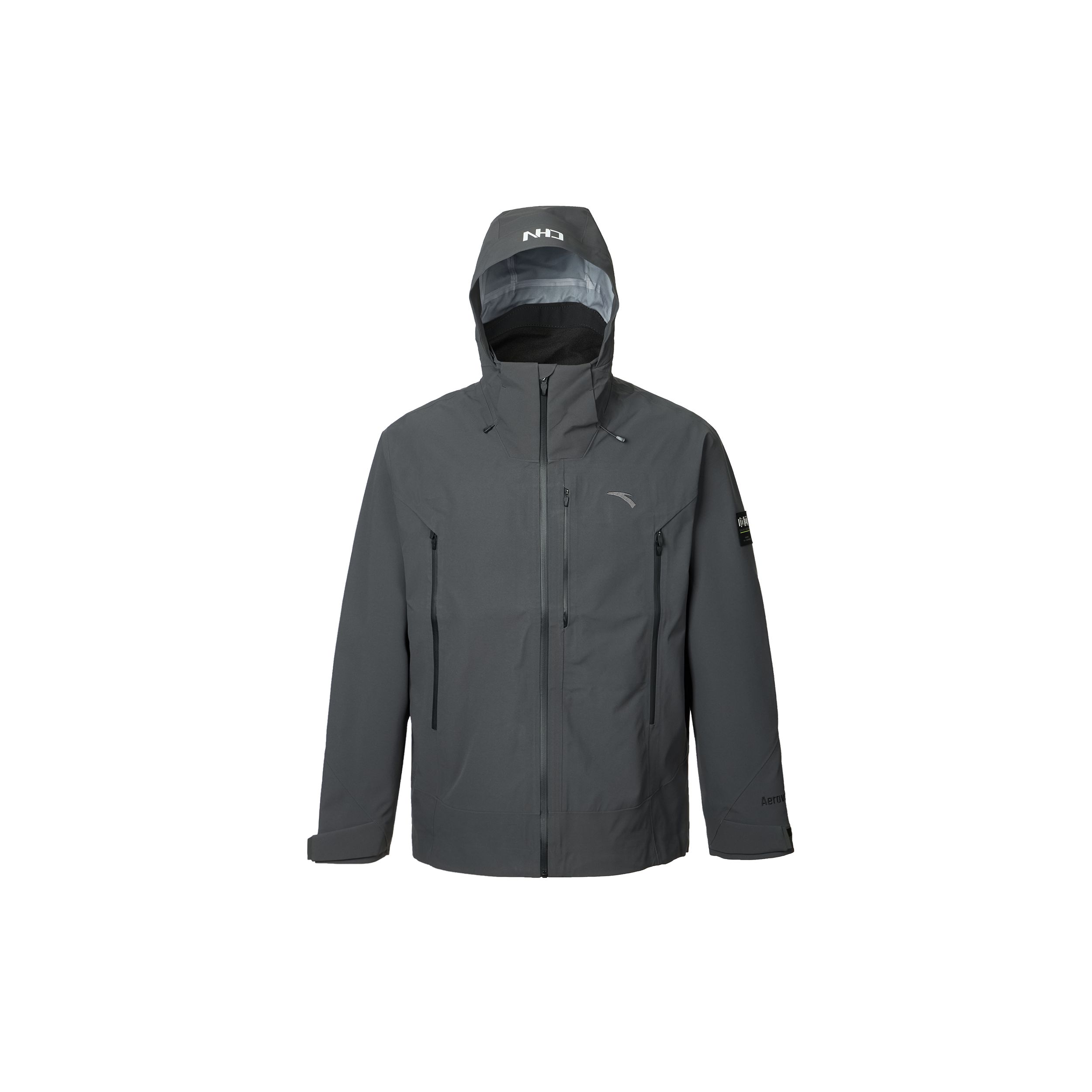 

Anta Training Series Hooded Casual Long Sleeve Waterproof Breathable Quick-Dry Warm Jacket Чоловічі куртки Smoke-Black Grey 152427626-2 3XL