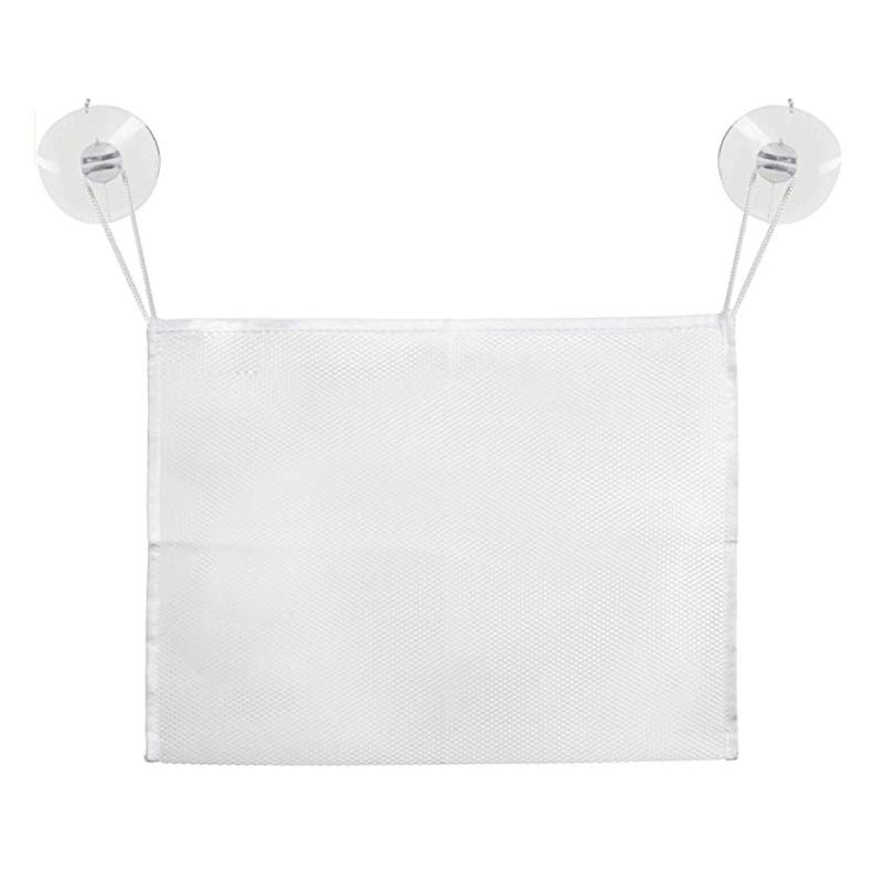 

Bath Toy Net Kids Bath Tub Toy Holder Corner Mesh Bag, Baby Bathtub Storage Organizer Toddler Shower With 2 Adhesive Wall Hooks