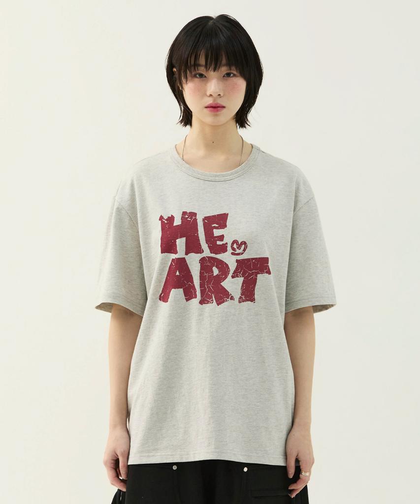 Mimdeowodeulobeu One Heart T-Shirt_Black