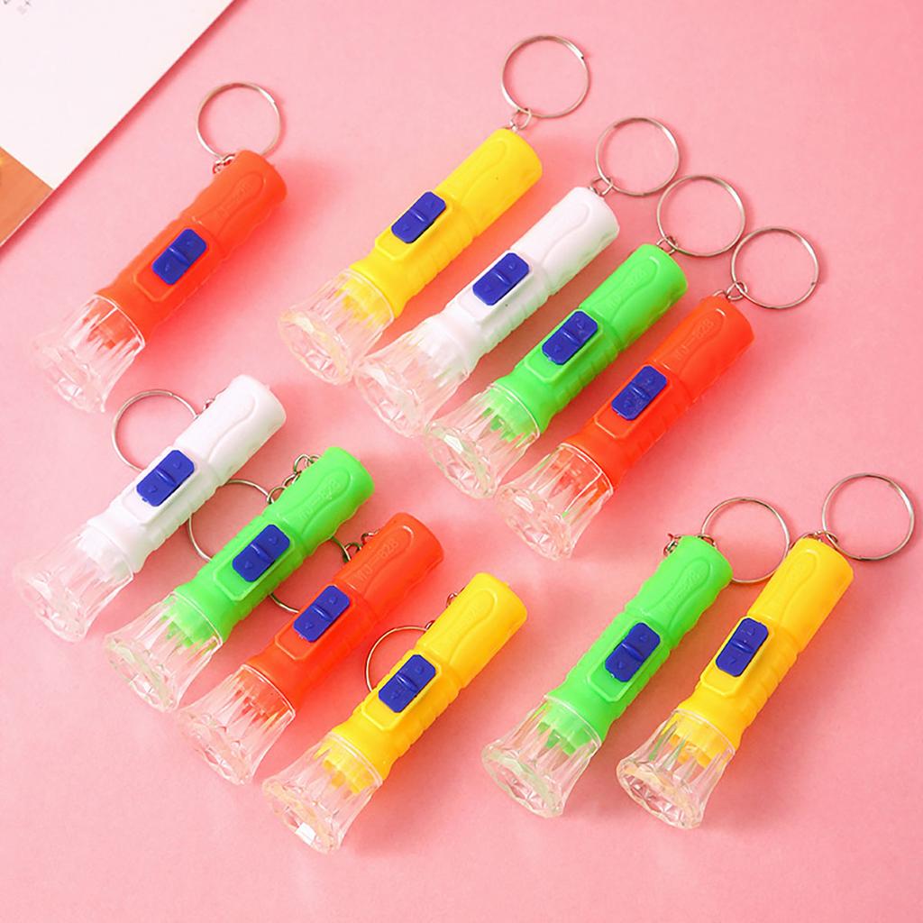 12Pcs Mini Children LED Flashlight Lamp Toy for Kids Birthday Party Favors Pinata Fillers Goodie Bag Gift