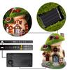 Valery Madelyn Fairy Tale Series 17cm Garden Ornament Fluffy Mushroom House Solar Lamp Solar Solar Light Garden Light Figurine Ornament Waterproof