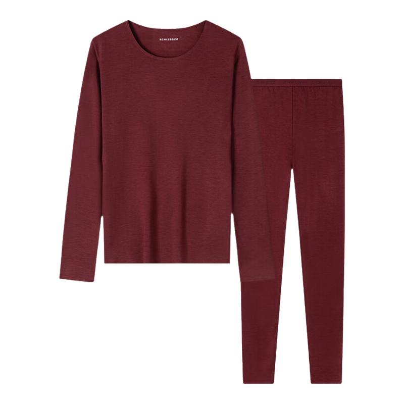 Schiesser Women s Crew Neck 3A Antibacterial Lightweight Thermal Underwear Set XL (65-70kg)