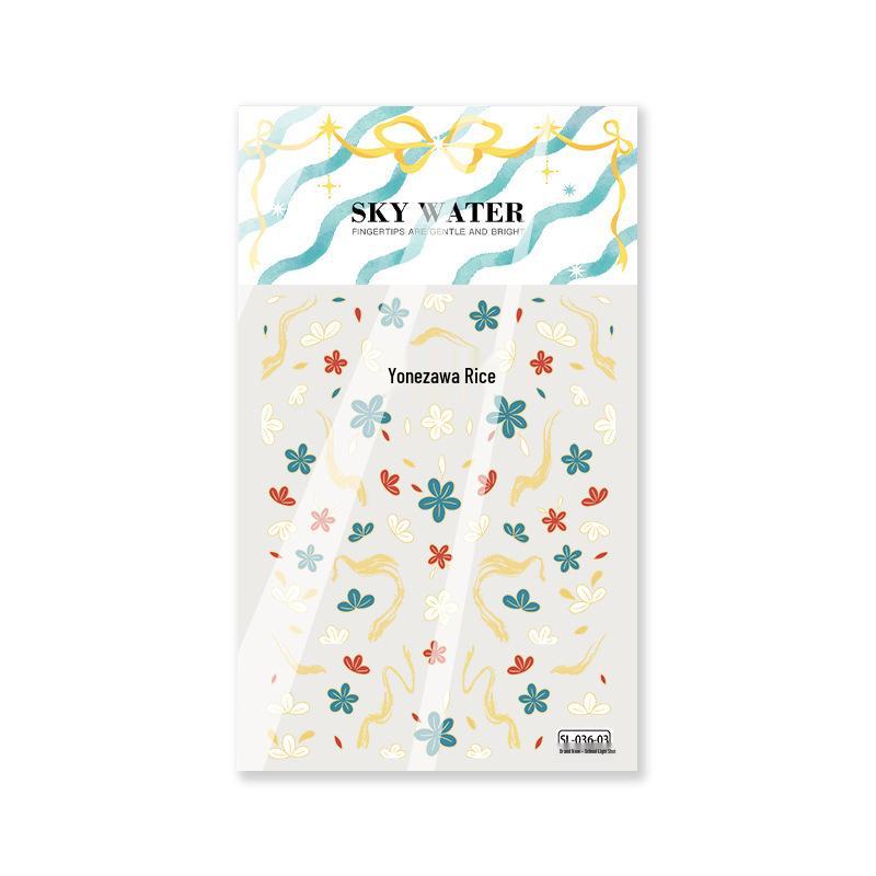 Dunhuang Bamboo Leaf Nail Art Stickers: Colorful Chinese Style DIY Decorations