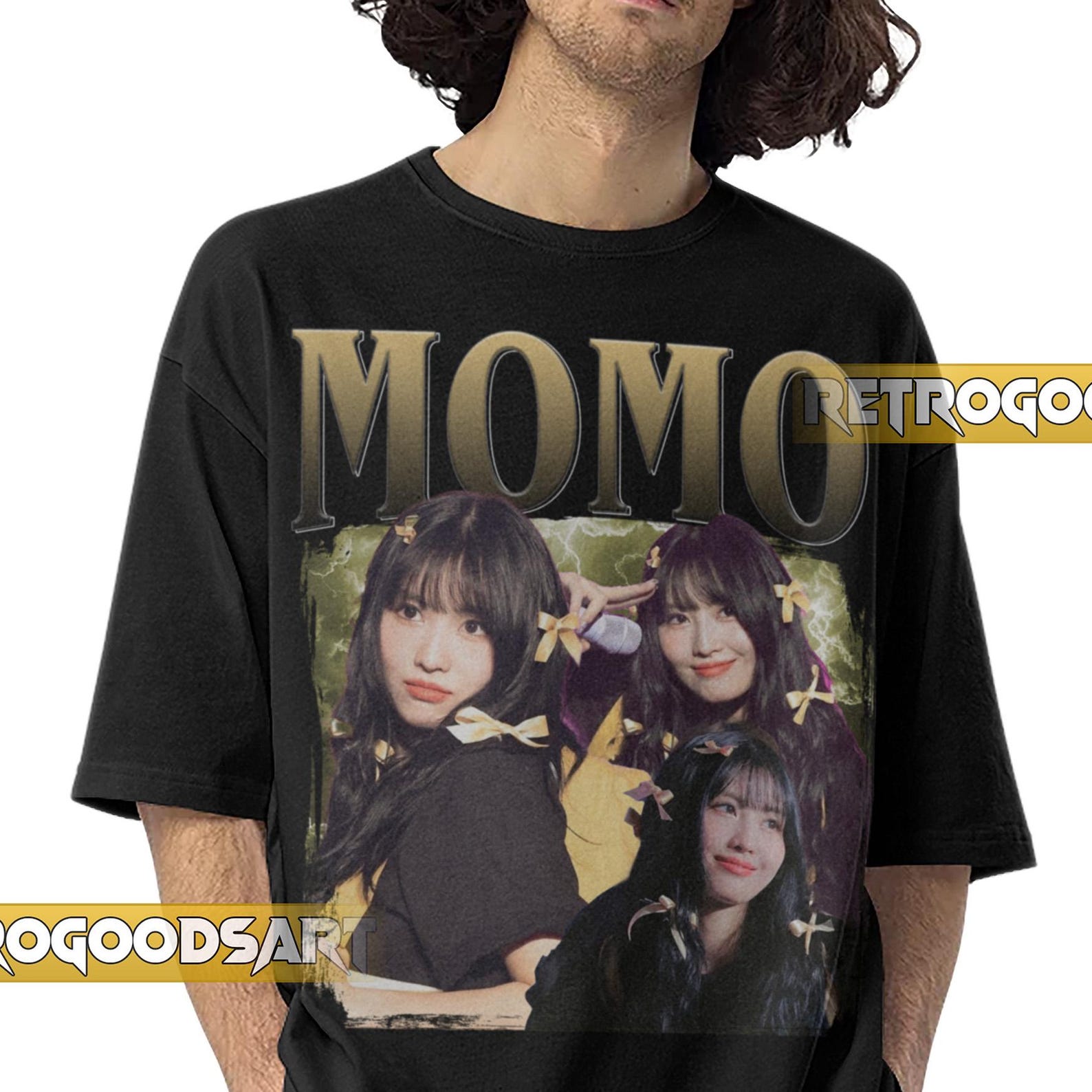 MOMO TWICE GIRLGROUP Retro Shirt / Momo Vintage Band Tee / Momo Hirai Twice Tour / Twice Kpop GirlbandConcertMerch 2XL