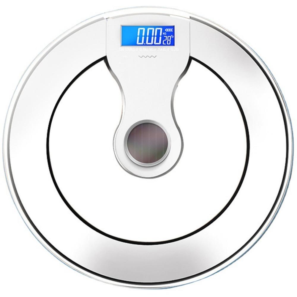 30Cm Large Size Light Energy Charging Household Scale Human Body Scale Smart Bluetooth APP Body Fat Scale