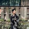 Japanese Kimono Men'S Samurai Robe Yukata Photo Japanese Script Traditional Photo Suit Japanese Style Photography Clothing