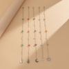 Acrylic Stone Hair Ring Pendant Star Butterfly Moon Pendant Tassel Hair Accessories  For Women