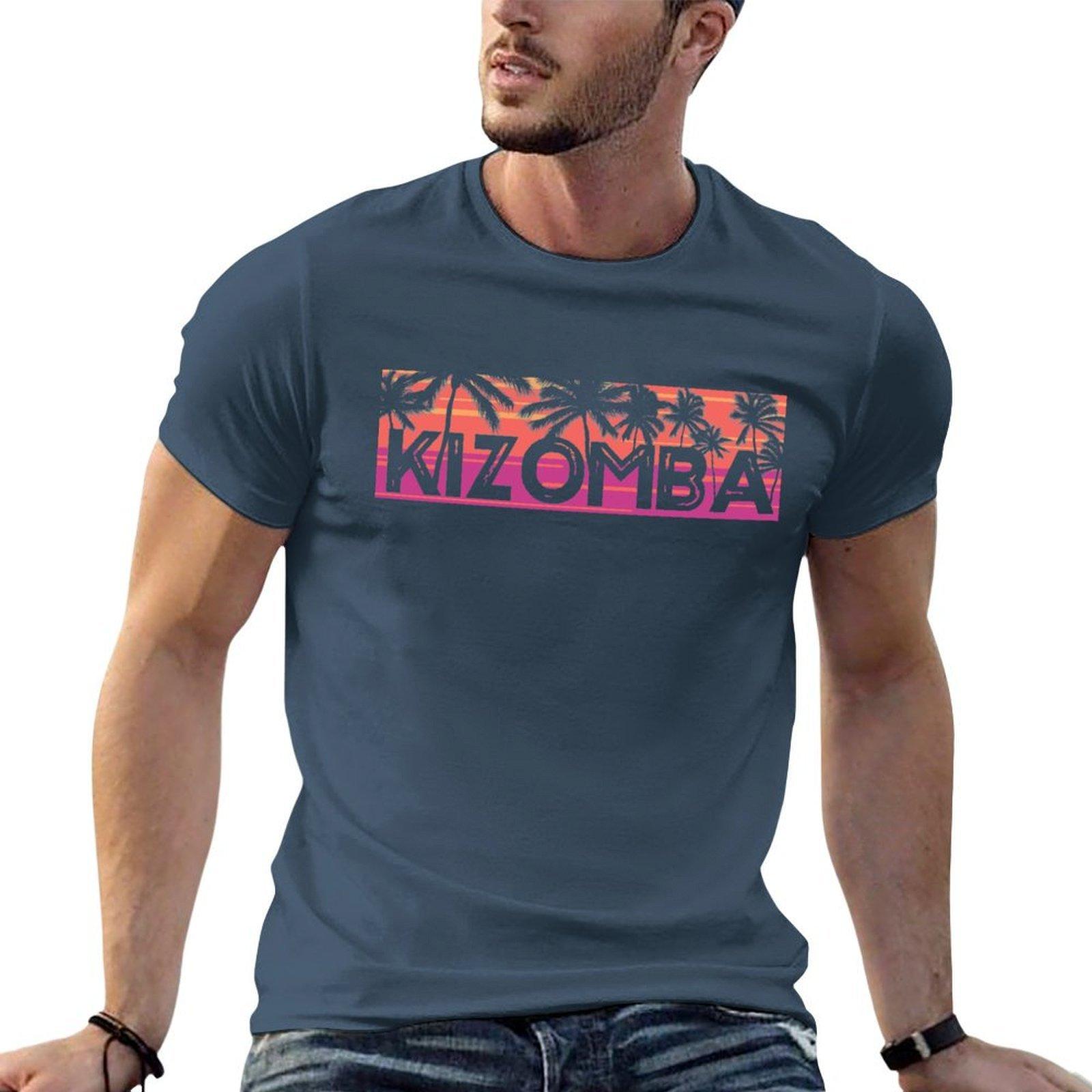 kizomba sunrise Футболка хлопковые футболки футболки высокого качества для мужчины упаковка белая мужская футболка хлопок высококачественная футболка S