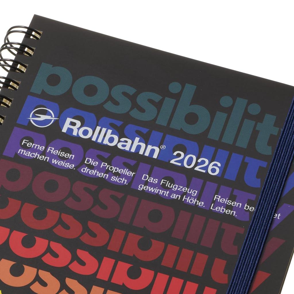 [Delfonics Planner 2026 Edition / Starting October 2025] Rollbahn Word Diary L Monthly Planner (Black)