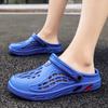 Plus Size Men's Beach Sandals: Casual Summer Slip-On Shoes with Large Ventilation Holes (Sizes 48-49).