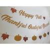 Fall Decorations Home Thanksgiving decor - Happy Fall and Blessed Grateful Thankful Banner with Pumpkin Maple Leaves Sign Garland Banner(Pre-Strung)
