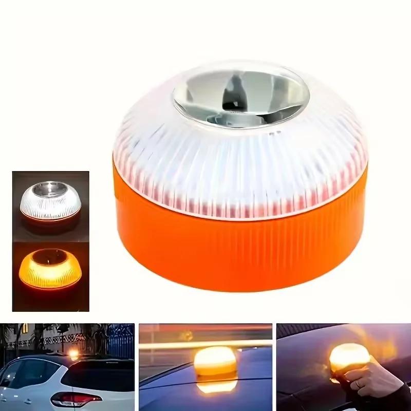 LED Car Boat Emergency Light Flashing Light Magnetic Induction Road Accident Light Portable Strobe Boat Warning Light