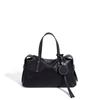 New French baguette bag made of top-layer cowhide, high-end genuine leather women's handbag, designed as a shoulder or underarm bag