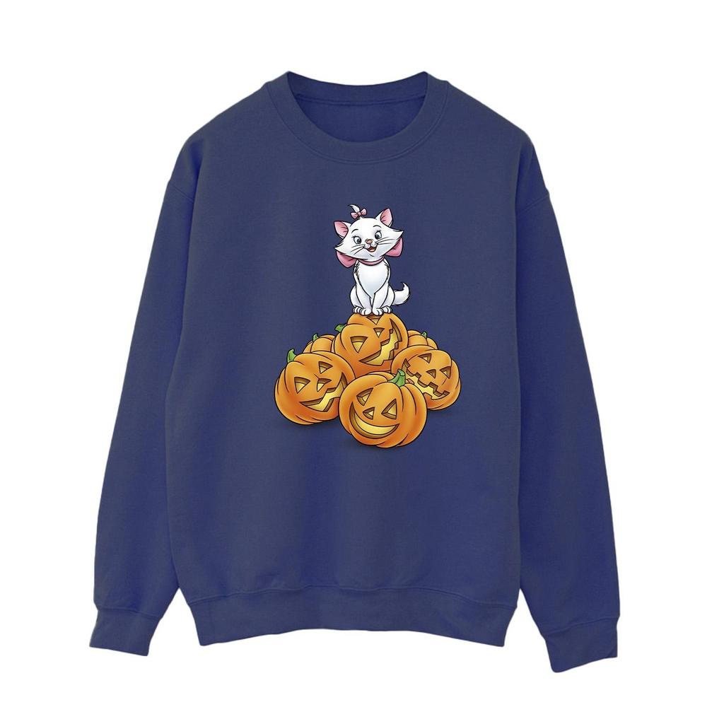 The Aristocats Womens/Ladies Marie Pumpkin Halloween Sweatshirt