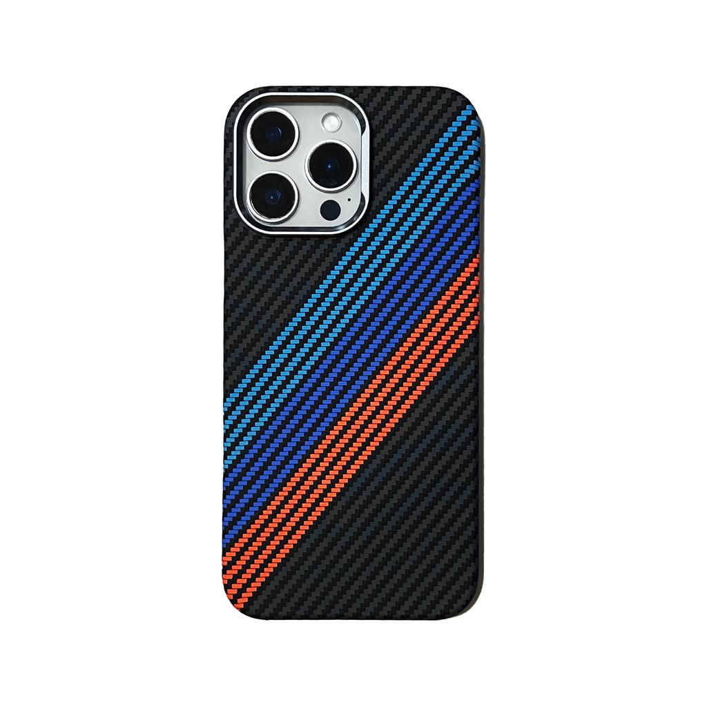 Carbon Fiber Fibre Relief Magsafe Case For iPhone 16 15 14 Pro Max 17 Pro Magnetic Wireless Charging Alloy Lens Shockproof Cover