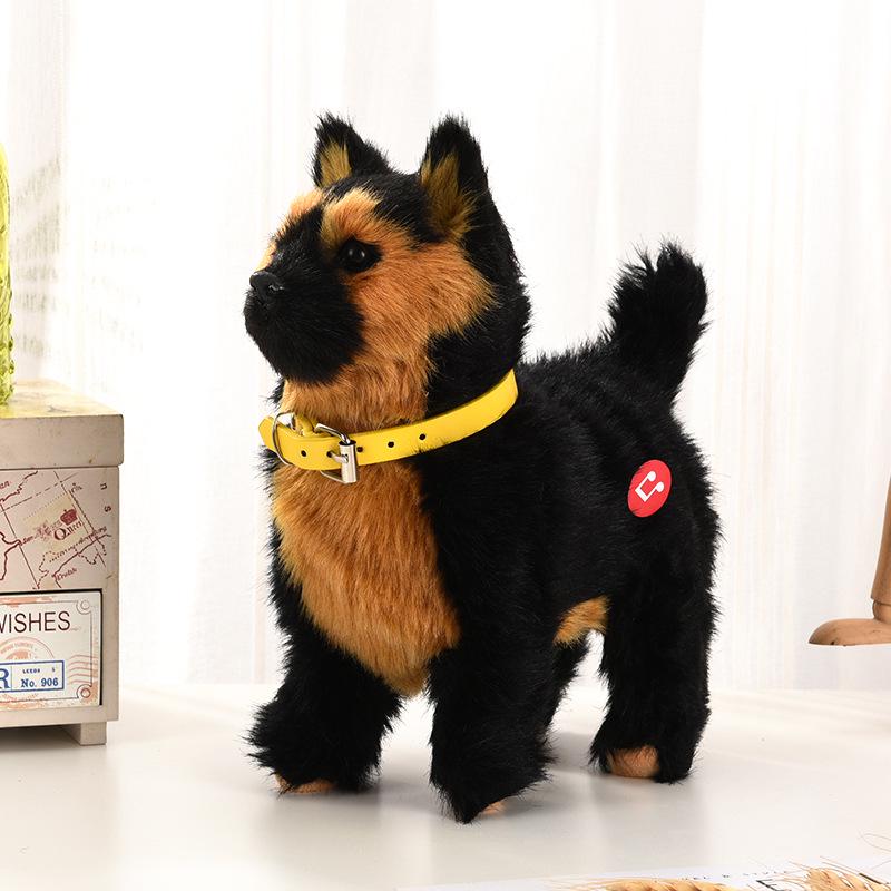 Plush Electric Toy Dog: Walking, Barking, Tail-Wagging, and Music with Induction Feature