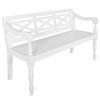 Day and Night - Day and Night Batavia Bench Solid White Mahogany Wood 123 Cm