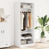 Vidaxl Wardrobe, White, 80X50X200 Cm, Wood-Based Material